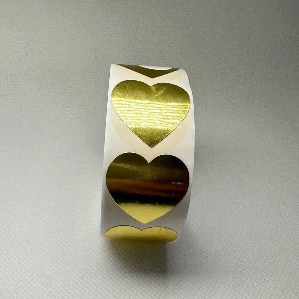  Label Stickers Chroma 1 Inch Color Code Heart Label Stickers Sticker - Picture 3 of 8